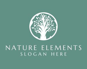 Natural Eco Tree  logo design