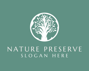 Natural Eco Tree  logo design