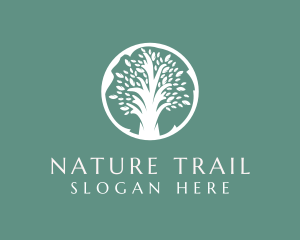 Natural Eco Tree  logo design