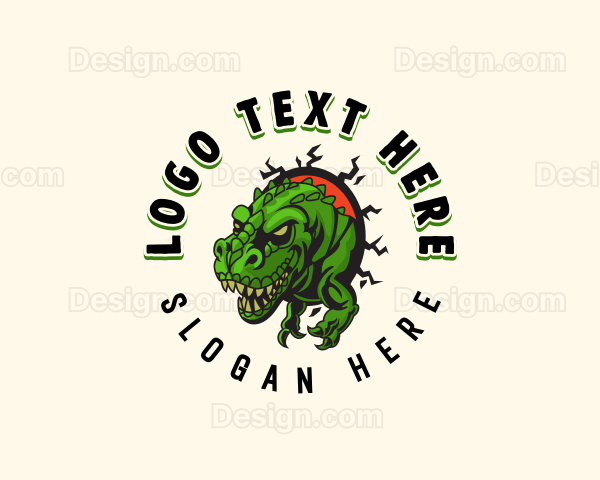 Tyranosaurus Rex Dinosaur Logo