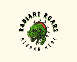 Tyranosaurus Rex Dinosaur logo design