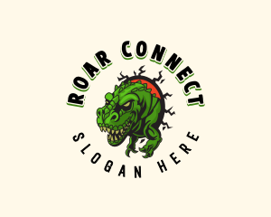 Tyranosaurus Rex Dinosaur logo design