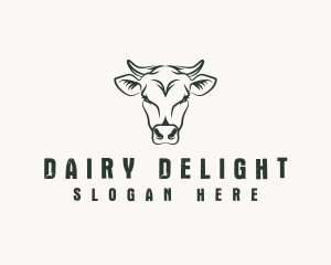 Cow Farm Livestock logo design