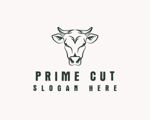 Cow Farm Livestock logo design