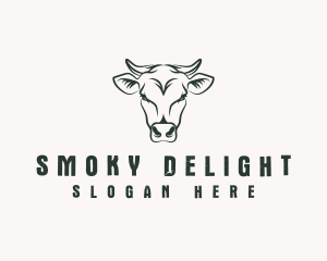 Cow Farm Livestock logo design