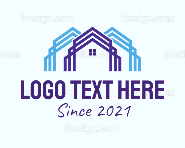 House Contractor Outline Logo