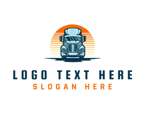 Logistic Truck Shipping Logo