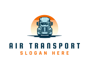 Logistic Truck Shipping logo design