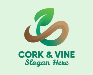 Natural Vine Plant logo design