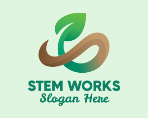 Natural Vine Plant logo design