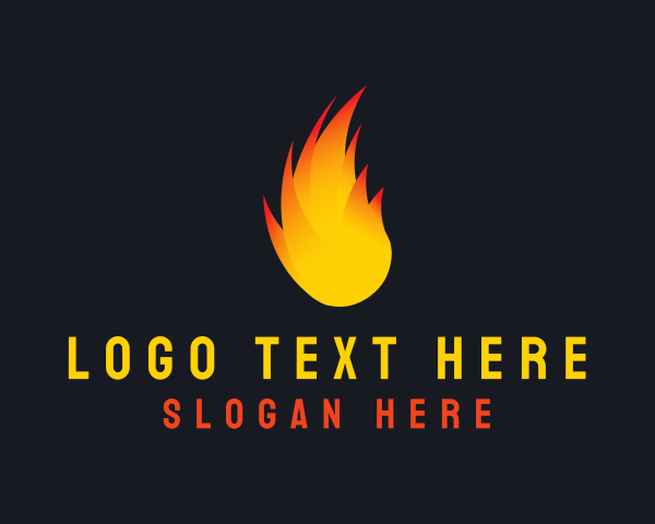Flaming logo example 2