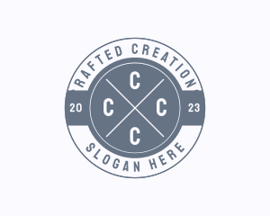 Retro Hipster Boutique logo design