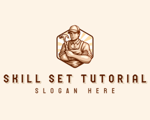 Handyman Carpentry Construction logo design