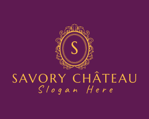 Ornate Frame Luxury Mirror logo design