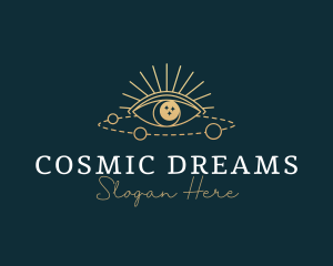 Cosmic Eye Moon  logo design