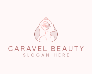 Beauty Floral Woman logo design