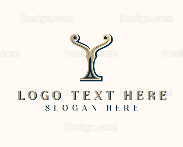 Fancy Interior Design Decor Logo