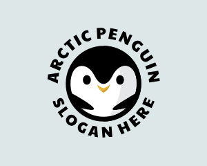 Penguin Antarctic Bird logo design