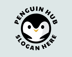 Penguin Antarctic Bird logo