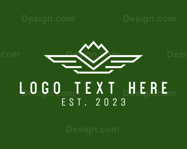 Winged Outdoor Mountain Logo