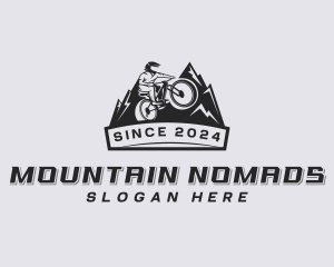 Mountain Biking Adventure logo design