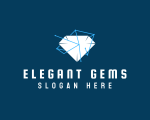 Diamond Jewelry Gem logo design