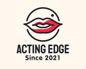 Aesthetician Lips Makeup logo design