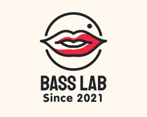 Aesthetician Lips Makeup logo design