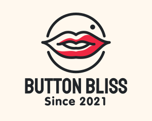 Aesthetician Lips Makeup logo design