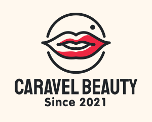 Aesthetician Lips Makeup logo design