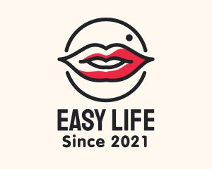 Aesthetician Lips Makeup logo design