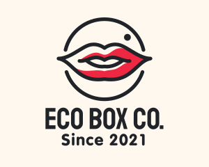 Aesthetician Lips Makeup logo design