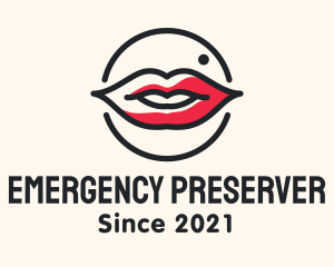 Aesthetician Lips Makeup logo design