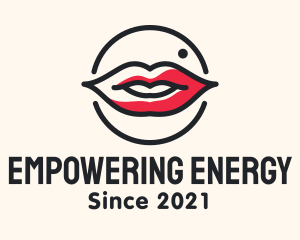 Aesthetician Lips Makeup logo design