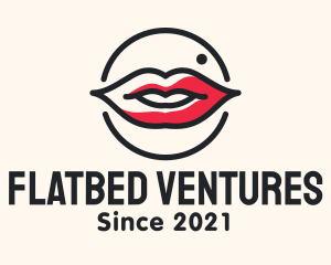 Aesthetician Lips Makeup logo design