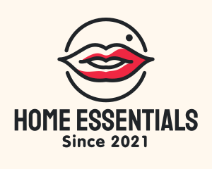 Aesthetician Lips Makeup logo design