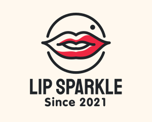 Aesthetician Lips Makeup logo design