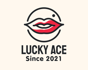 Aesthetician Lips Makeup logo design