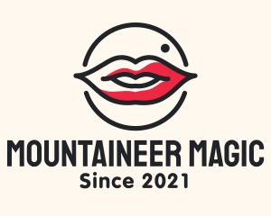 Aesthetician Lips Makeup logo design