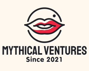 Aesthetician Lips Makeup logo design