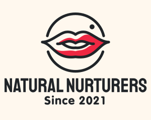 Aesthetician Lips Makeup logo design