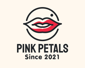 Aesthetician Lips Makeup logo design