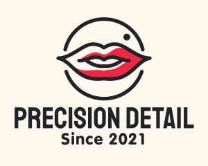 Aesthetician Lips Makeup logo design