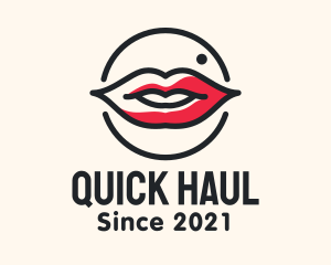 Aesthetician Lips Makeup logo design