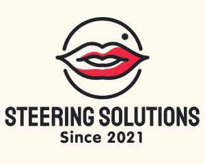 Aesthetician Lips Makeup logo design