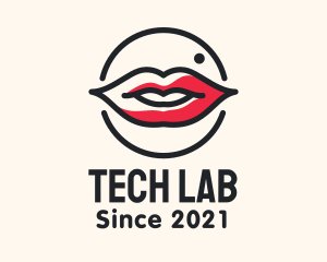 Aesthetician Lips Makeup logo design