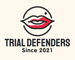 Aesthetician Lips Makeup logo design