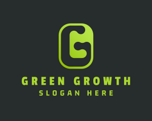  Green Tech Letter G logo design