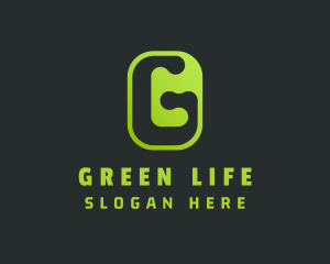  Green Tech Letter G logo design