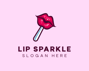 Seductive Lips Candy logo design